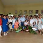Burmistrz z laureatkami konkursu i przew. KGW /fot. Longina Templin