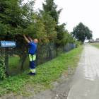 Wjazd na ul. Graniczną wyłożony płytami i... /fot. Longina Templin