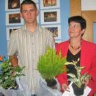 Lucyna Pryczkowska z synem Witkiem