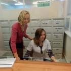 Dyr. Joanna Komorowska i rejestratorka medyczna Natalia Lis /fot. Longina Templin