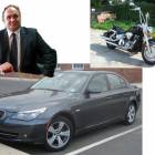 Tomasz Brzoskowski - BMW 520 z 2007 r. i motocykl Honda VTX 1300 z 2006 r.