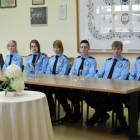 Uczniowie klasy policyjnej z dyr. Gabrielą Kowalską /fot. Longina Templin