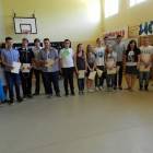 Żukowscy gimnazjaliści z opiekunami i dyrekcją ZSZiO /fot. Longina Templin