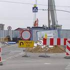 Informacja o objeździe przed wiaduktem /fot. Longina Templin