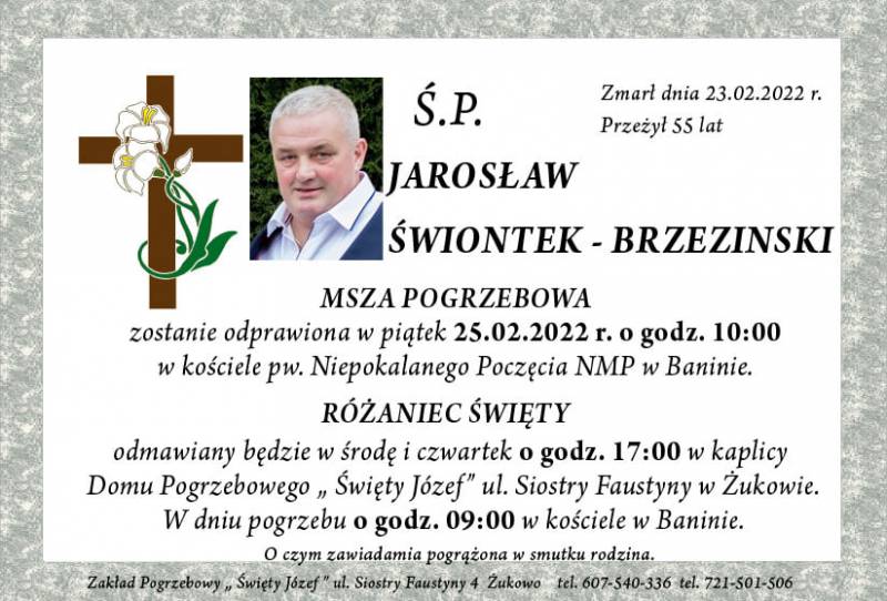 Jarosław Świontek- Brzezinski
