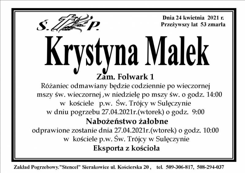 Krystyna Malek