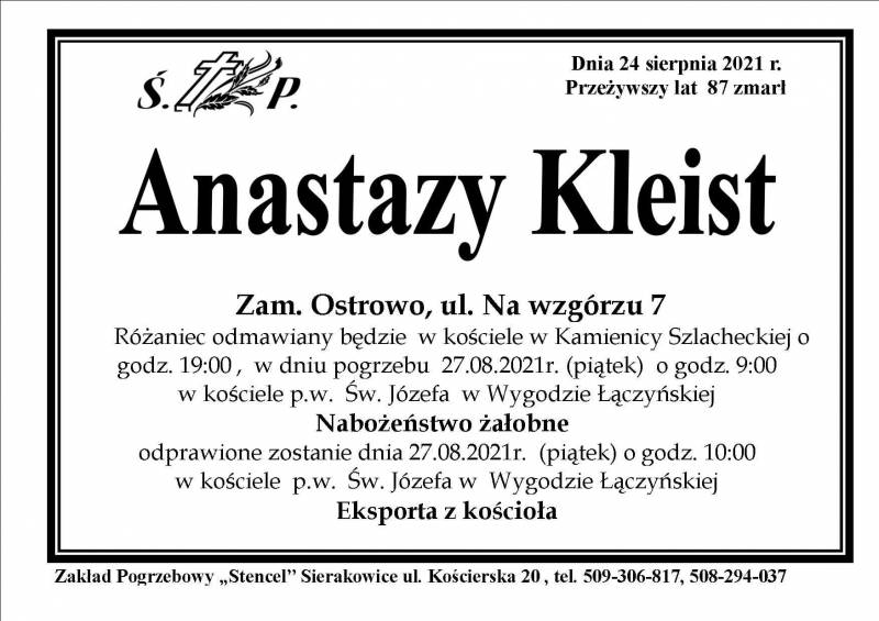 Anastazy Kleist