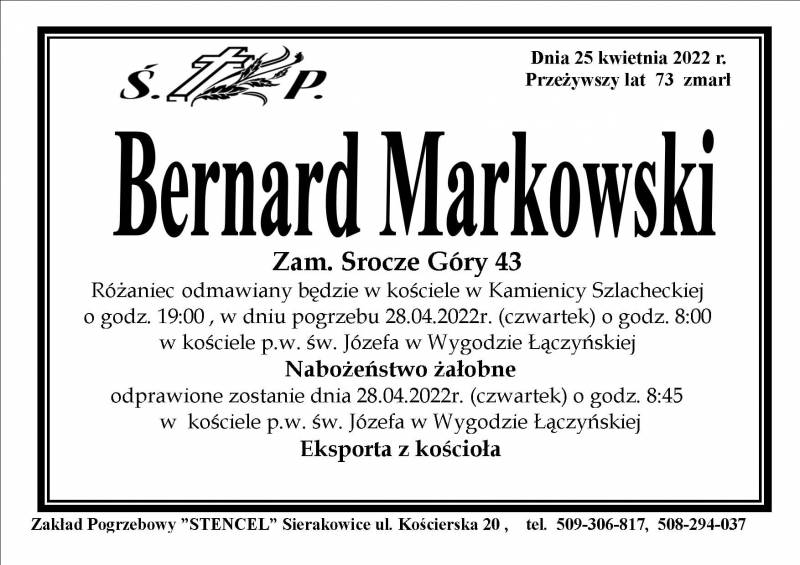 Bernard Markowski