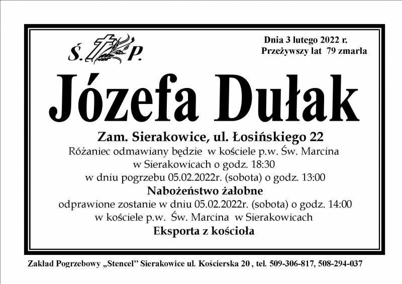Józefa Dułak