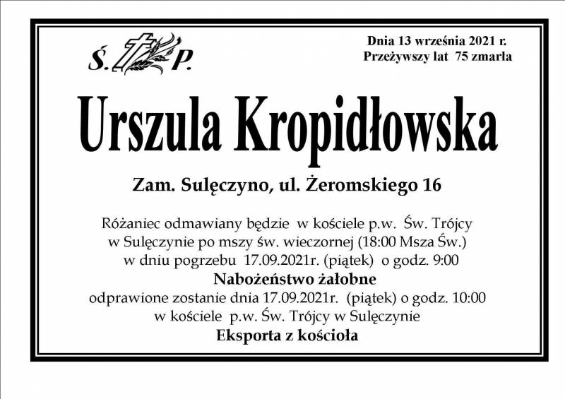 Urszula Kropidłowska