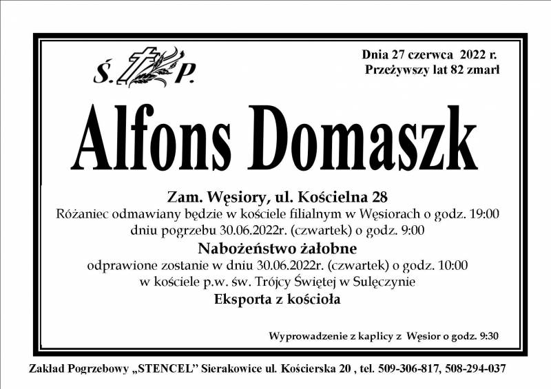 Alfons Domaszk