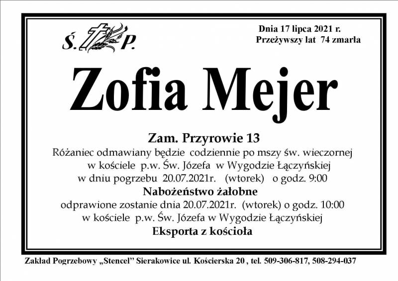 Zofia Mejer