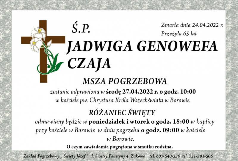 Jadwiga Genowefa Czaja