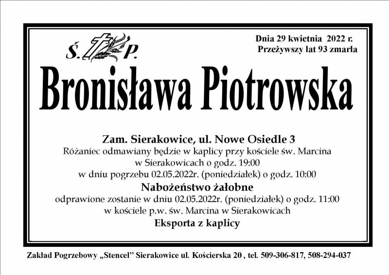 Bronisława Piotrowska