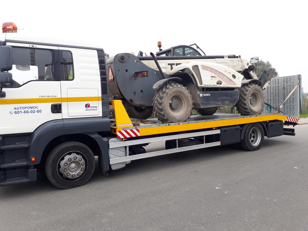 Pomoc Drogowa transport maszyn budowlanych i...