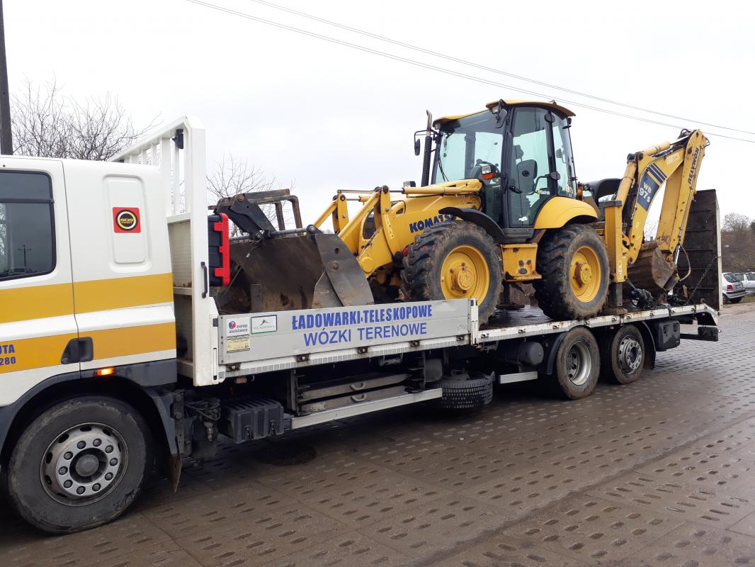 Pomoc Drogowa transport maszyn budowlanych i...