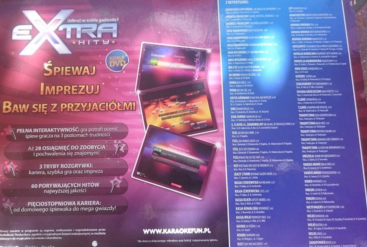 Sprzedam zestaw z płytą DVD z piosenkami do...
