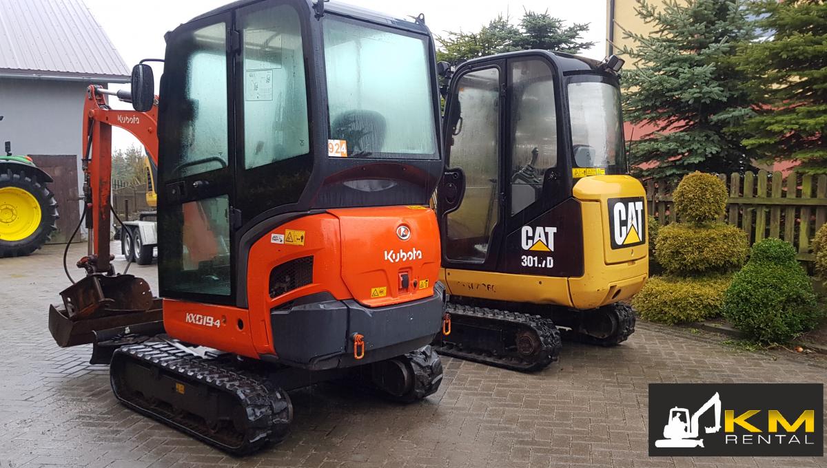 Wynajmę minikoparki CAT , KUBOTA, Wacker...