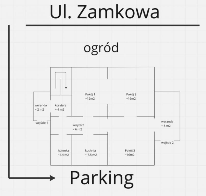 Wynajmę mieszkanie trzypokojowe na parterze w...