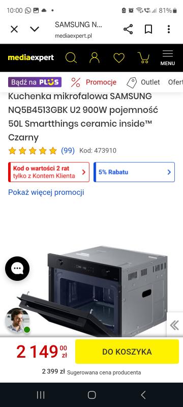 Sprzedam kuchenkę mikrofalowa SAMSUNG...