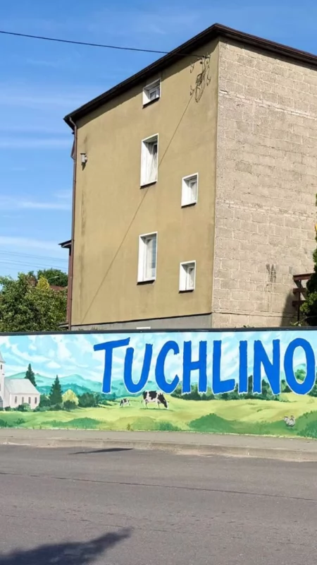 Tuchlino ma nową wizytówkę. Przy głównej drodze powstał wyjątkowy mural