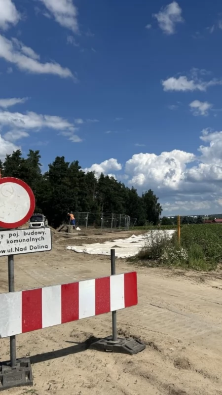 Trwa budowa wiaduktu w Baninie. Prace przebiegają zgodnie z harmonogramem
