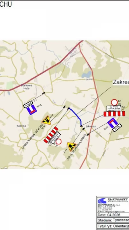 Zmiany w organizacji ruchu w gminie Somonino. Rusza modernizacja drogi w Starkowej Hucie i Połęczynie