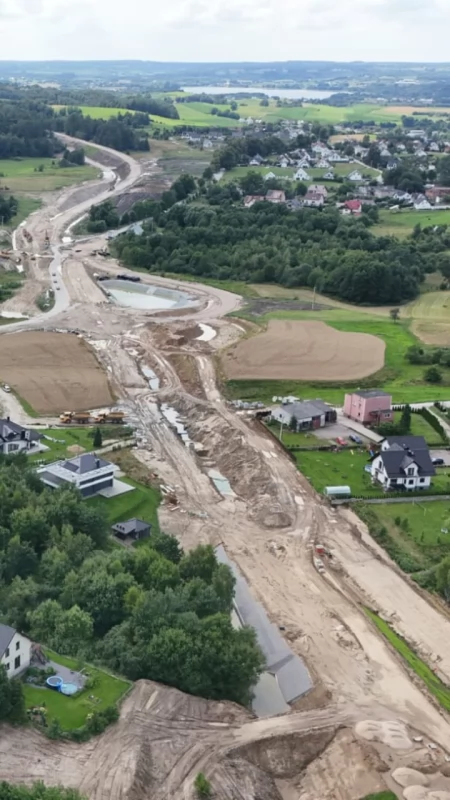 II etap obwodnicy Kartuz na półmetku. Zobaczcie, jak postępują prace