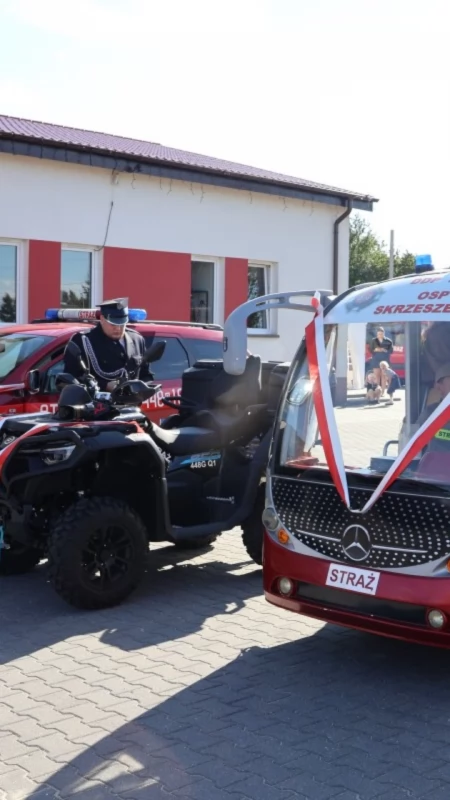Nowy sprzęt dla OSP Skrzeszewo. Będzie służył ratownikom i najmłodszym druhom