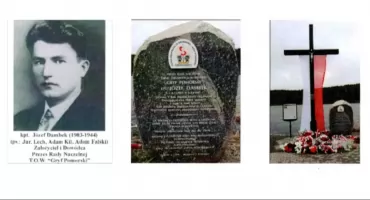 Gołubie, Szymbark. Uroczyste obchody 82. rocznicy śmierci kpt. Józefa Dambka