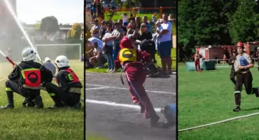 Gminne zawody sportowo-pożarnicze w Chmielnie. Widowiskowe konkurencje i sportowa rywalizacja