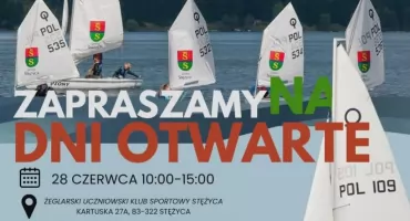  Nowa pasja nad wodą? Przyjdź na Dni Otwarte Żeglarskiego Uczniowskiego Klubu Sportowego Stężyca