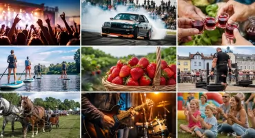 Weekend z Dniami Powiatu Kartuskiego, Auto Moto Stężyca, Festiwalem Truskawek i strongmanami