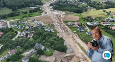 II etap obwodnicy Kartuz na półmetku. Zobaczcie, jak postępują prace