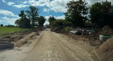 Ulica Słoneczna połączy Rębiechowo i Czaple. Trwa kolejny etap prac